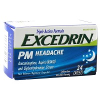 Excedrin PM Caffeine-Free Caplets 24 Tabs (USA Imported)